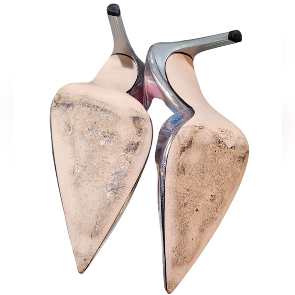 Good American Silver Clear Heels - Picture 4 of 9